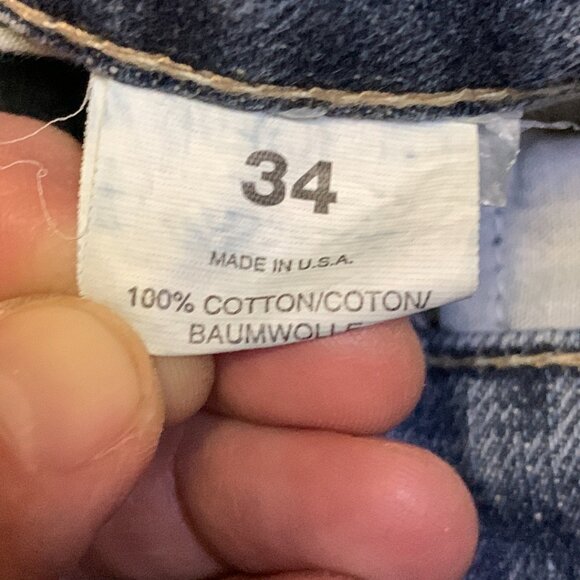 Vtg MARLBORO CLASSICS Womens Wide Leg Denim Jeans W34 L30  Cotton Made in USA - Picture 8 of 10